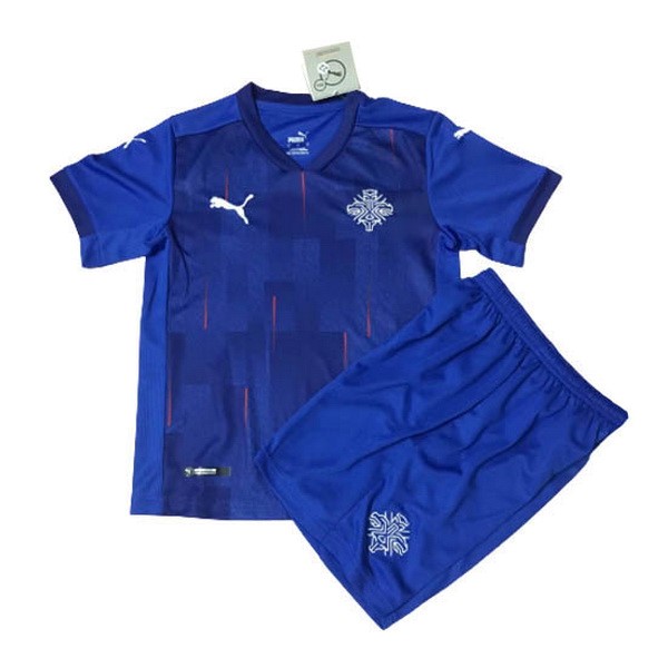 Camiseta Islandia Primera Equipación Niño 2020 Azul